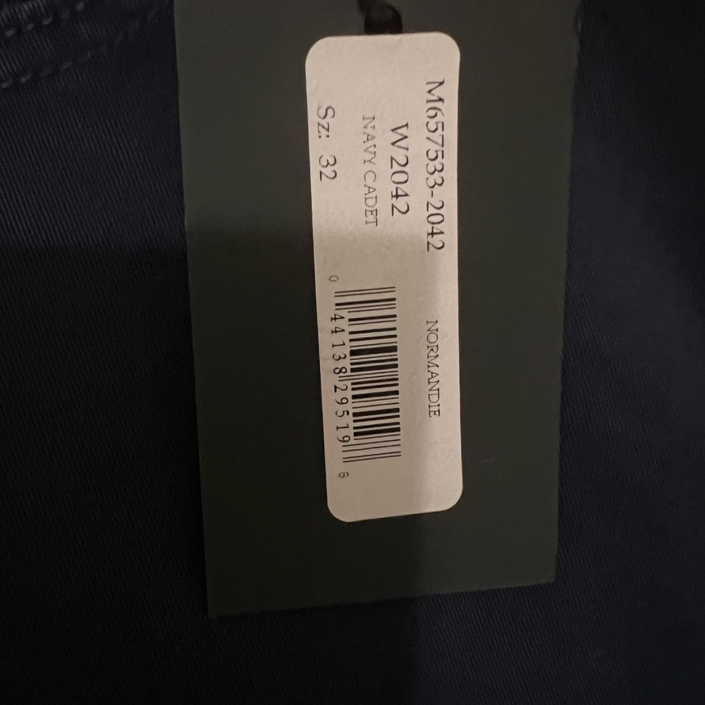 PAIGE Men Normandie Straight Leg Japan Twill Cotton Denim Jean (Navy Cadet) - Picture 6 of 6